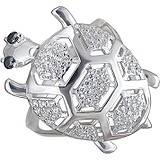 Женское серебряное кольцо с куб. циркониями, 1615244