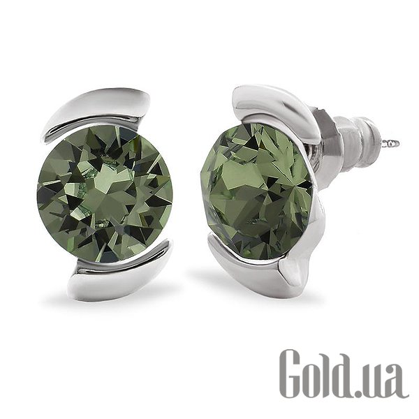 

Пусеты (гвоздики) Kobi, Стальной, Серьги с кристаллами Swarovski