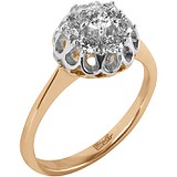 Золотое кольцо с бриллиантами, 1673356