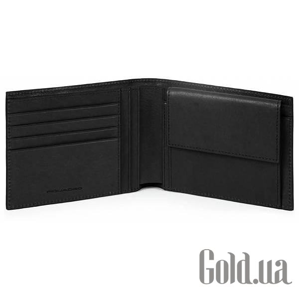 

Бумажник Piquadro, Черный, Портмоне Black Square PU257B3R_N