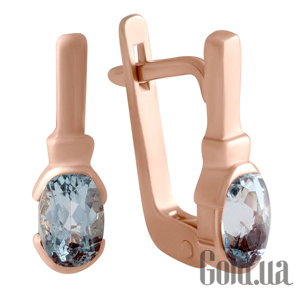 

Серьги Fresh Jewelry, Золотые серьги с топазами