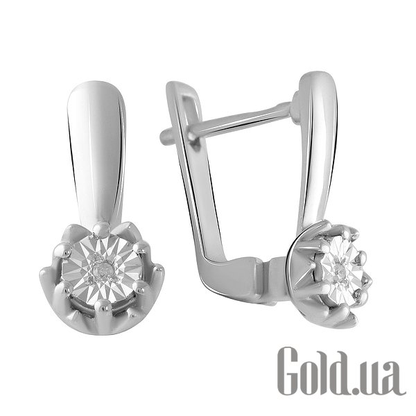 

Серьги Fresh Jewelry, Серебряные серьги с бриллиантами