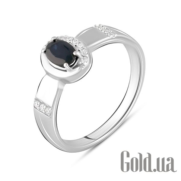 

Женские кольца Fresh Jewelry, Женское серебряное кольцо с куб. циркониями и сапфиром, 18.5