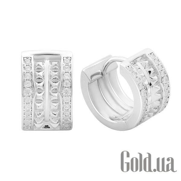 

Серьги Fresh Jewelry, Серебряные серьги с куб. циркониями