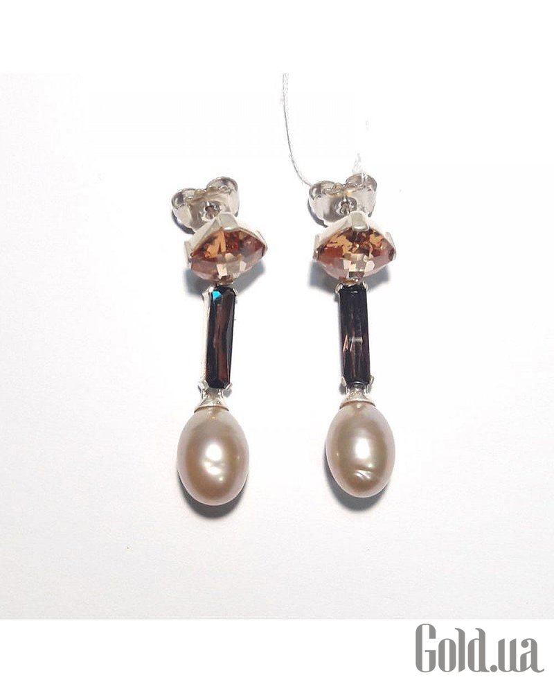 Thomas Sabo Серебряные серьги с куб. циркониями и культив. жемчугом H1470-1-439