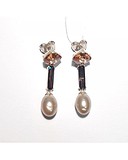 Thomas Sabo Серебряные серьги с куб. циркониями и культив. жемчугом, 1798540