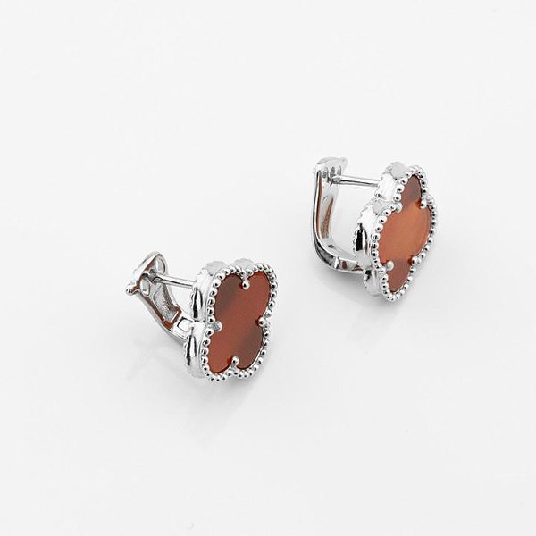 Серебряные серьги с сердоликом DIA3203095 – изображение 2