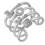Женское золотое кольцо с бриллиантами, 201356
