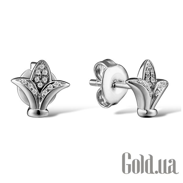 

Серьги-гвоздики Lurie Jewelry, Золотые серьги с бриллиантами