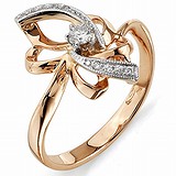 Женское золотое кольцо с бриллиантами, 1554829