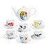 Krauff Сервиз 1 чайник + 6 чашек Chagall (21-244-100) - фото 1