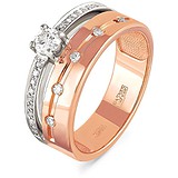 Kabarovsky Золотое обручальное кольцо с бриллиантами, 1698701