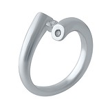 Женское серебряное кольцо с куб. циркониями, 1721229
