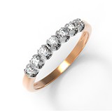 Золотое обручальное кольцо с бриллиантами, 1746829