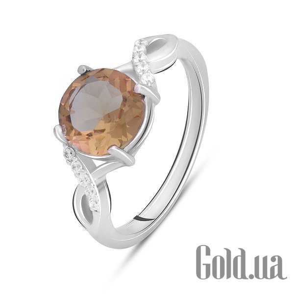 

Женские кольца Fresh Jewelry, Женское серебряное кольцо с куб. циркониями и султанитом, 17.5