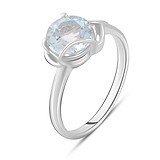 Женское серебряное кольцо с топазом, 1757581