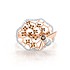Женское золотое кольцо с бриллиантами и цитринами - фото 2