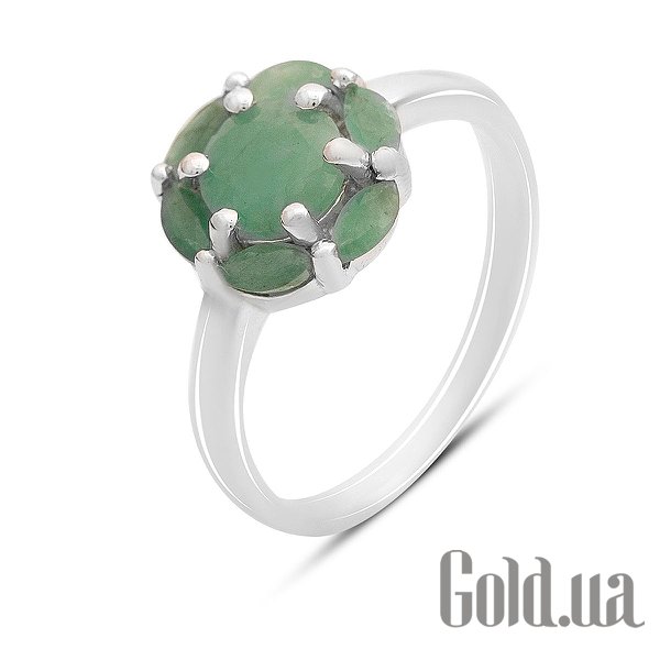 

Женские кольца Fresh Jewelry, Женское серебряное кольцо с изумрудами