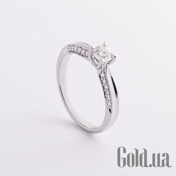 

Кольцо Украина, Золотое кольцо с бриллиантами, 16.5