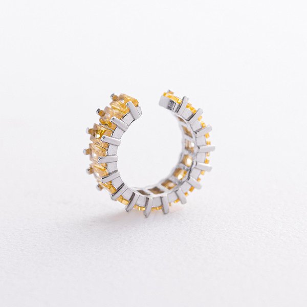 Серебряная каффа с куб. циркониями onx70124zh – изображение 2