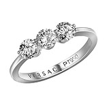 Versace Платиновое кольцо с бриллиантами, 076685