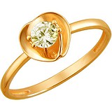 Женское золотое кольцо с куб. цирконием, 1622926