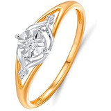 Золотое кольцо с бриллиантами, 1624718