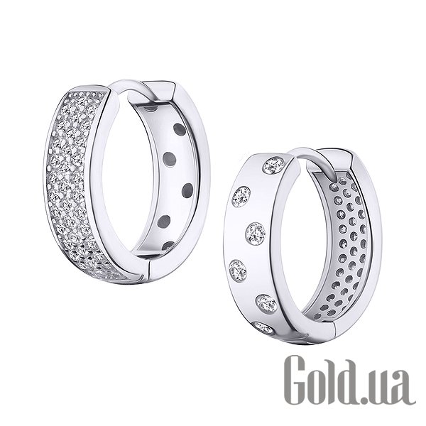 

Серьги Silvex925, Серебряные серьги с куб. циркониями