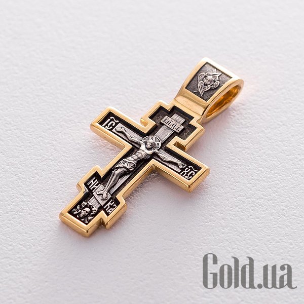 

Кулон-крестик Украина, Серебряный кулон "Распятие Христово" в позолоте