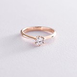 Золотое кольцо с бриллиантом, 1742478