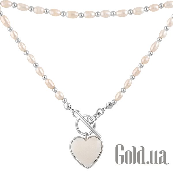 

Женские колье Fresh Jewelry, Серебряное колье с культив. жемчугом и ониксом, 40