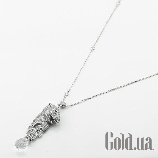 Серебряное колье с куб. циркониями DIA3401150