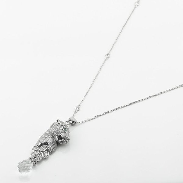 Серебряное колье с куб. циркониями DIA3401150