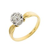 Золотое кольцо с бриллиантом, 1513359