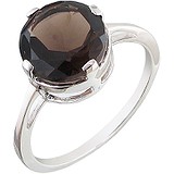 Женское серебряное кольцо с раухтопазом, 1617039