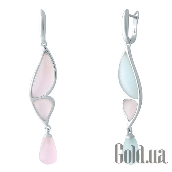 

Серьги с подвесками Fresh Jewelry, Серебряные серьги с кварцами