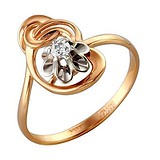Женское золотое кольцо с бриллиантом, 1711759