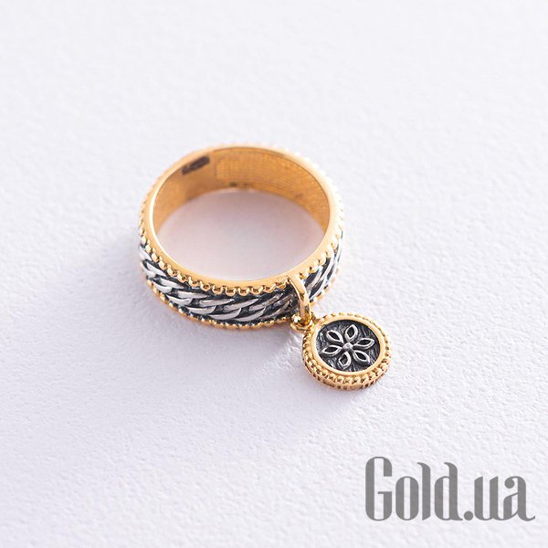 

Женские кольца Украина, Женское серебряное кольцо в позолоте, 17