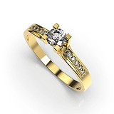 Золотое кольцо с бриллиантами, 1768847