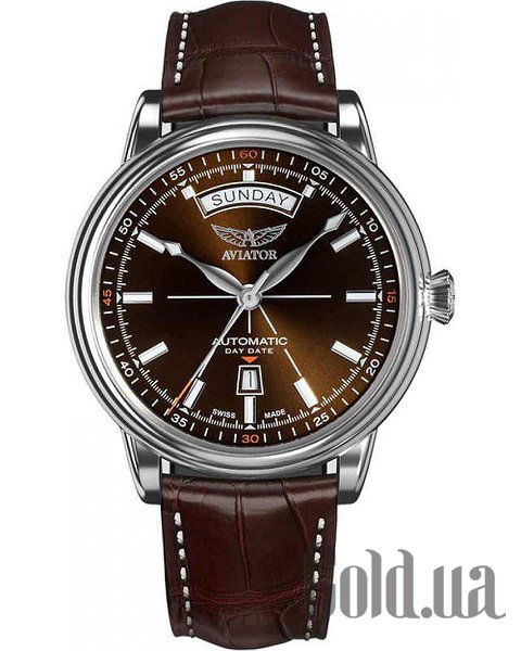 

Швейцарские часы Aviator, Мужские часы Douglas day date V.3.20.0.140.4