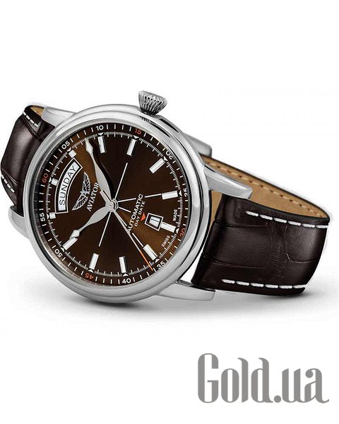 Швейцарський годинник Aviator Чоловічий годинник Douglas day date V.3.20.0.140.4