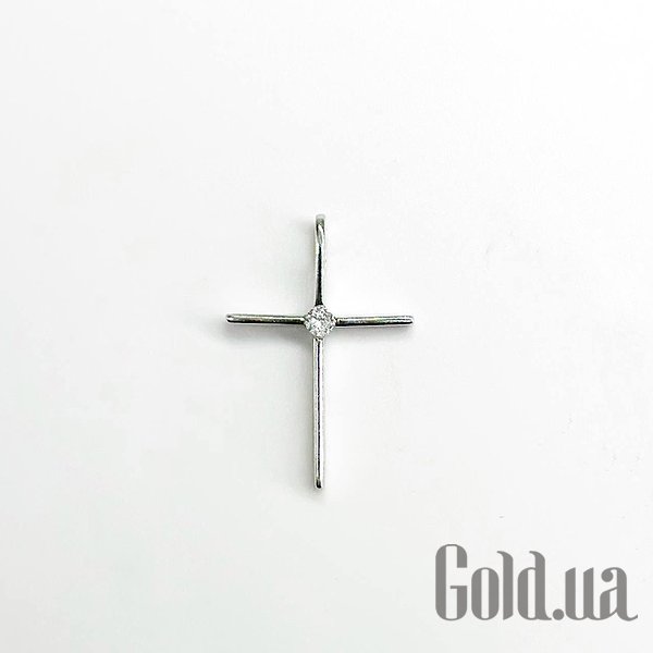 

Кулон-крестик Silvex925, Серебряный кулон с куб. цирконием