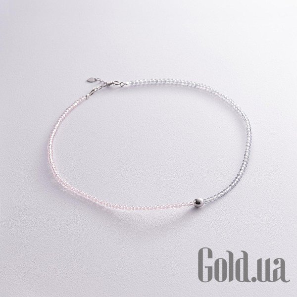 

Женские колье Украина, Серебряное колье с хрусталем, 35