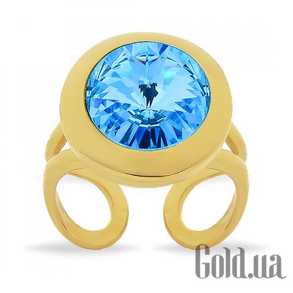 

Женское кольцо Kobi, Золотой, Кольцо с кристаллом Swarovski в позолоте
