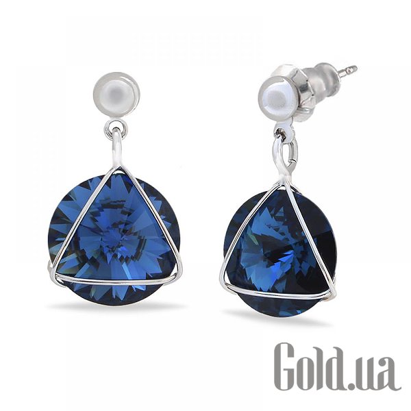 

Серьги с подвесками Kobi, Стальной, Серьги с кристаллами Swarovski