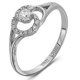 Женское золотое кольцо с бриллиантами, 1554320