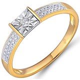 Золотое кольцо с бриллиантами, 1624720