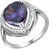 Женское серебряное кольцо с куб. циркониями, 1638544
