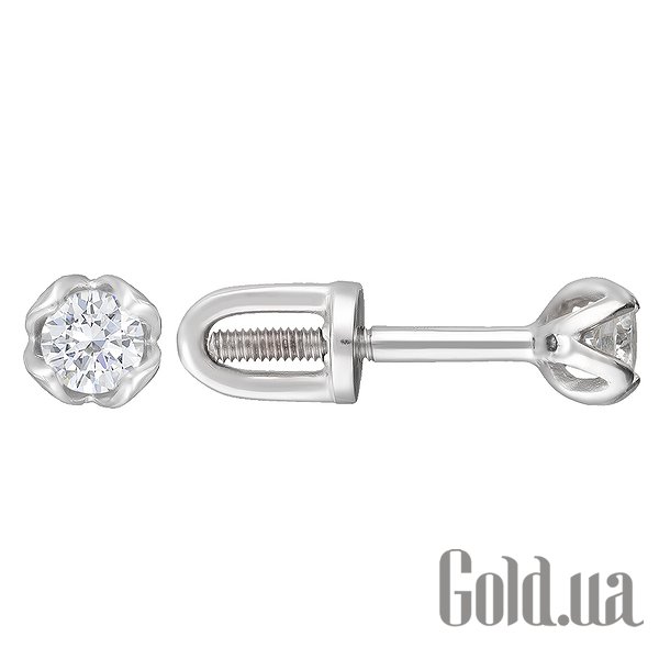 

Серьги-гвоздики Fresh Jewelry, Золотые серьги с бриллиантами