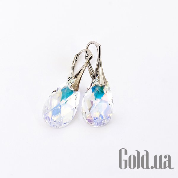 

Серьги Украина, Серебряные серьги с кристаллами